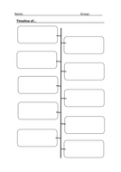 Create a Timeline - 10 Events Template | Teaching Resources