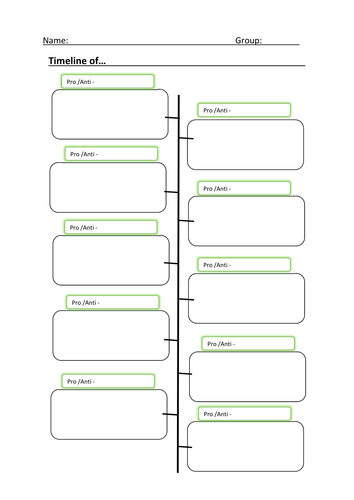 Create a Timeline - Templates | Teaching Resources