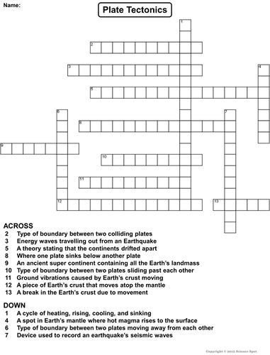 Answer Key Earthquake And Faults Crossword Puzzle joicefglopes