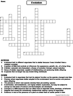 Evolution Crossword Puzzle | Teaching Resources