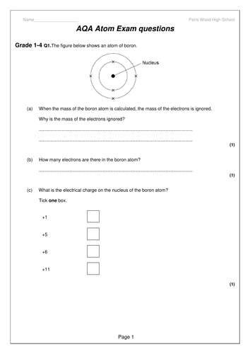 new aqa 2016 1 9 gcse chemistry the periodic table chapter revision
