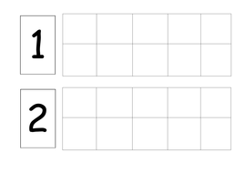 Set of printable Ten-Frames and numerals to 10 including ...