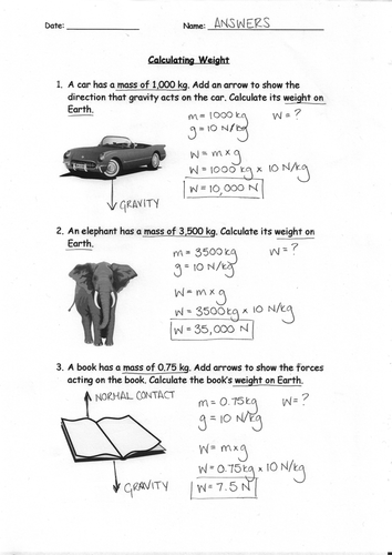 weight problem solving year 6