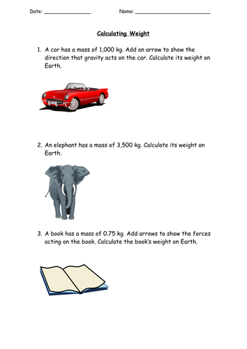 weight problem solving questions