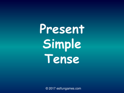 Present Simple Tense PowerPoint Slideshow | Teaching Resources