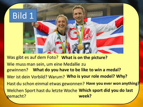 Stimmt 3 Red Chapter 1 (Vorbilder) GCSE Style role play, picture description and translation