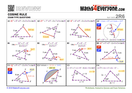 Gcse Revision Cosine Rule Teaching Resources