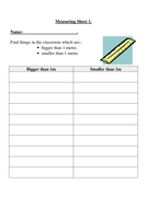 Measuring Length - Measure with Metres - Year 2 ...