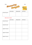 Measuring Length - Estimating Length - Year 2 - Worksheets | Teaching