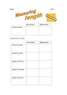 Measuring Length - Estimating Length - Year 2 - Worksheets by