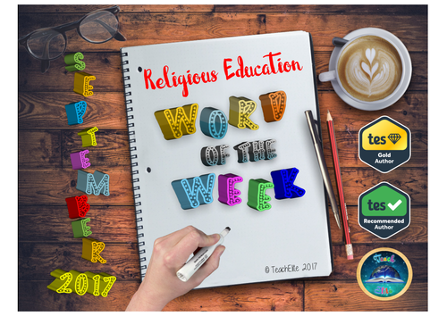 Religious Studies - Word For the Week: September