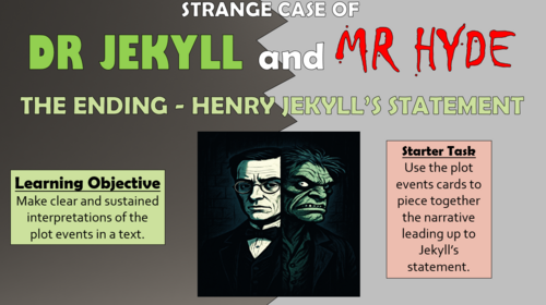 Dr Jekyll and Mr Hyde: Description of Mr Hyde!
