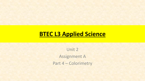 btec level 3 applied science unit 2 assignment 1