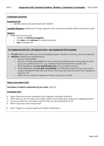 btec applied science level 3 unit 2 assignment a example