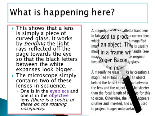 OCR A level biology Module 2 - Lesson 1 - Intro to microscopy