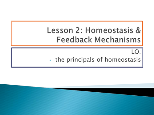 NEW SPEC - A level Biology - Module 5 - Communication - Chapter 1 - Homeostasis