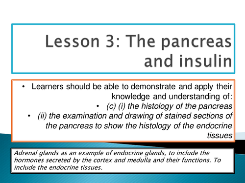 New SPEC A level biology - Module 5 - Chapter 4 - Hormonal comm - Pancreas Insulin