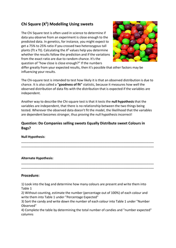 NEW SPEC - A level bio - OCR - Module 6 Genetics - Chapter 2 Inheritance - Chi squared