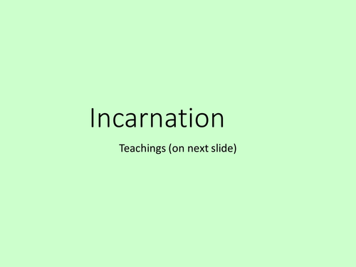 1.5 The Incarnation (Catholic Christianity - Edexcel 2016) | Teaching ...