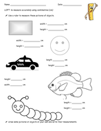 measuring in centimetres cm and metres m worksheets
