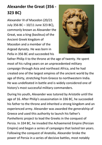 Alexander the Great Handout