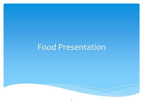 GCSE Food and Nutrition PowerPoint for food presentation