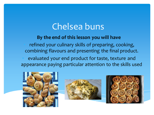 GCSE Food and Nutrition lesson for enriched dough