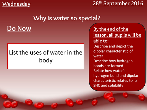AQA AS Biology Section 1: Water