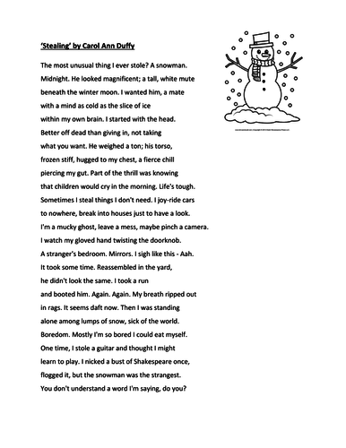 Carol ann duffy written works image