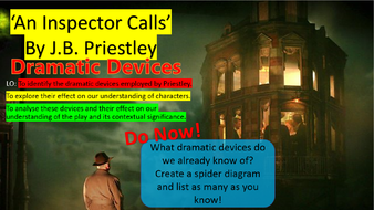 an inspector calls coursework dramatic devices