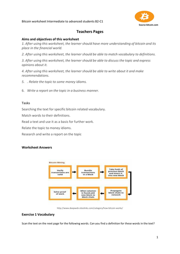 worksheet 14.2 bitcoin