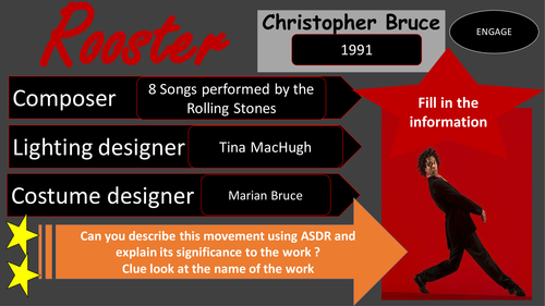 AQA A Level Dance - Lesson 1 an introduction to the set work  Rooster