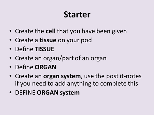 Animal Tissues and Organs - NEW GCSE Bio Spec | Teaching Resources