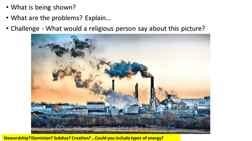 Lesson pollution - Religious Studies spec A AQA