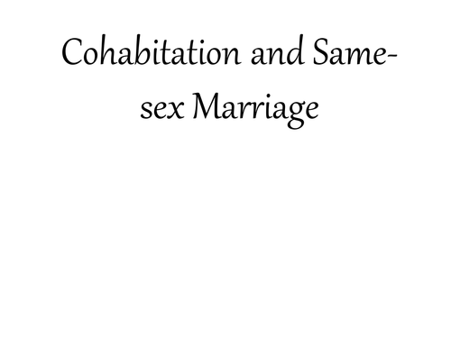 Cohabitation lesson