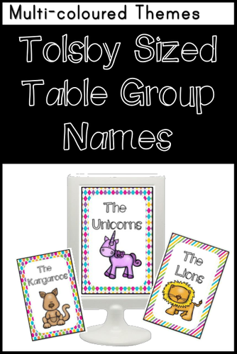 Table Group Names (Tolsby Sized)