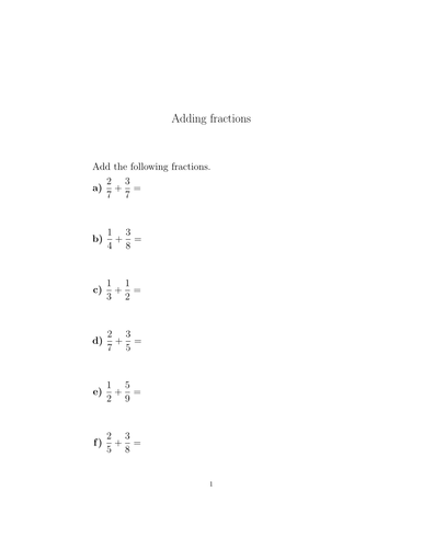 Operations with fractions and mixed numbers (worksheets with detailed