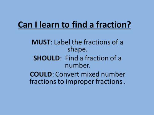 Lower Key Stage 2: Numeracy- Fractions Life Saver!