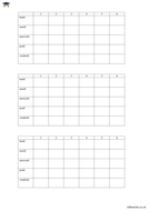 French - Blank school timetable | Teaching Resources