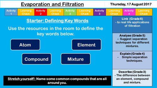 Evaporation and Filtration - NEW AQA KS3