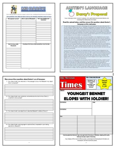 Pride and Prejudice Comprehension Activities Booklet!