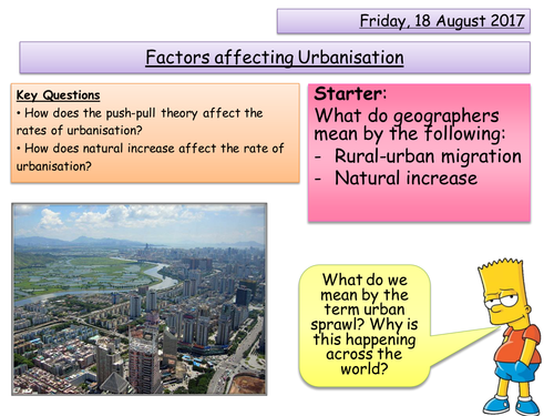 Migration and Urbanisation