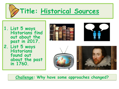 Introduction to History Year 7 | Teaching Resources