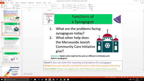 WJEC Eduqas Judaism: The Synagogue: Whole Lesson | Teaching Resources