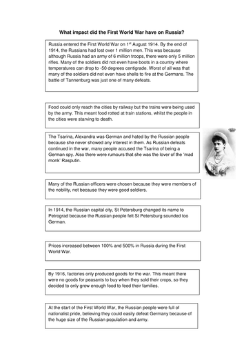 Lesson 3 - Rise of the Dictators - Russian Revolution and Lenin