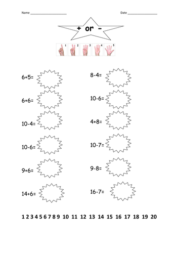 16 EYFS/ Key Stage 1 Numeracy resources- Addition.