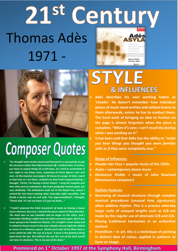 Thomas Adès' Asyla POSTER