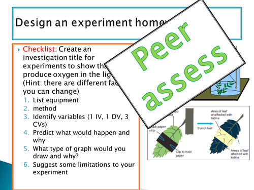 GCSE NEW SPEC - B8 - Photosynthesis - Required practical rate of photosynthesis