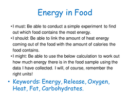 burning food experiment gcse