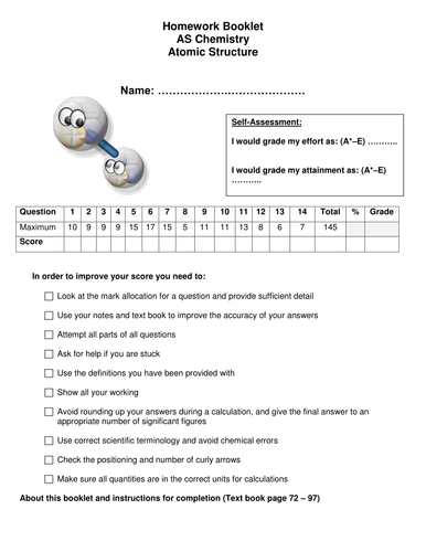 AQA AS level Unit 1 Section 3 Bonding complete lesson package, homework and assessments